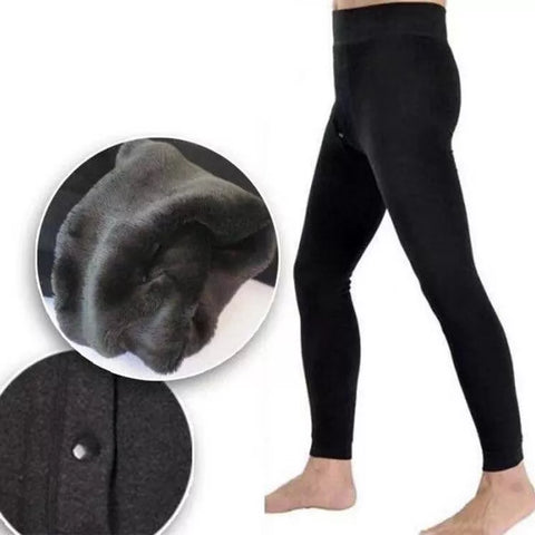 Men's Winter Fleece Thermal Underwear Leggings