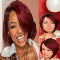 Short Bob Human Hair Wigs For Black Women