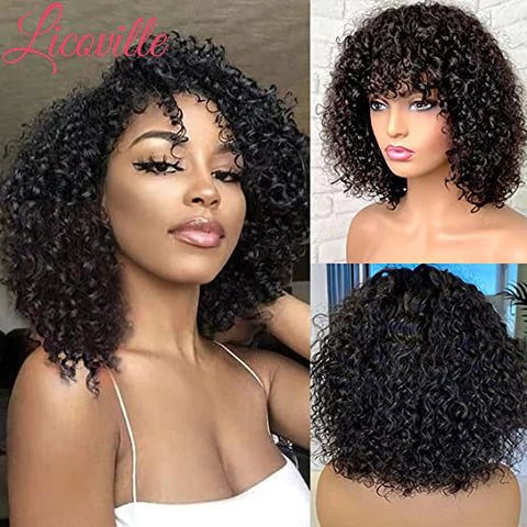 Lace Wig Afro Kinky Curly Wig Human Hair