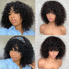 Lace Wig Afro Kinky Curly Wig Human Hair