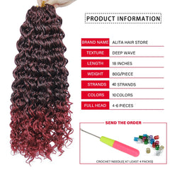 Wavy Strands Crochet Braid Hair Synthetic