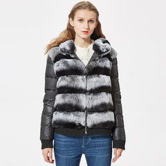 Real Rex Rabbit Fur Coat