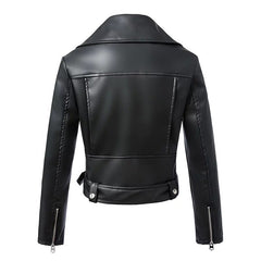 Faux Leather Jackets Zipper