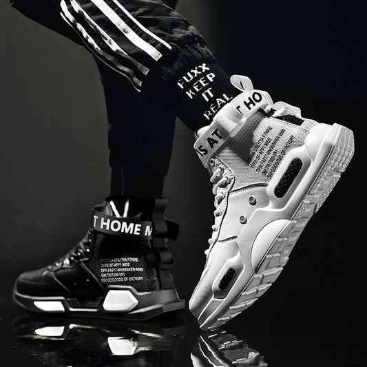 Men's High Top Fashion Leather Sneakers