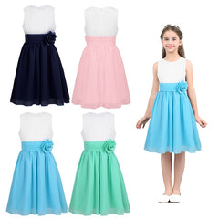 Girls Pleated Princess Dress