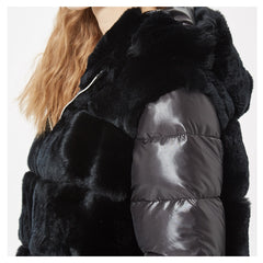 Real Rex Rabbit Fur Coat