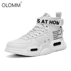 Men's High Top Fashion Leather Sneakers