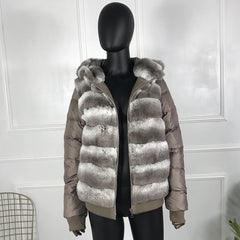 Real Rex Rabbit Fur Coat