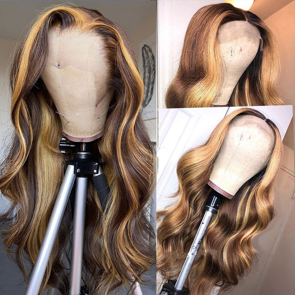 Human Hair Wigs Body Wave Lace