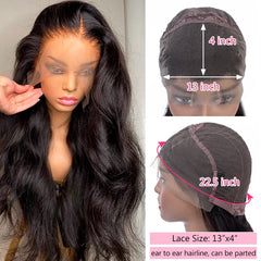 Body Wave 360 Lace Frontal Wig Ponytail Human Hair Extension