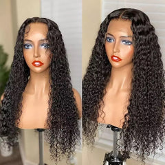 Curly  Human Hair Lace Frontal Wigs