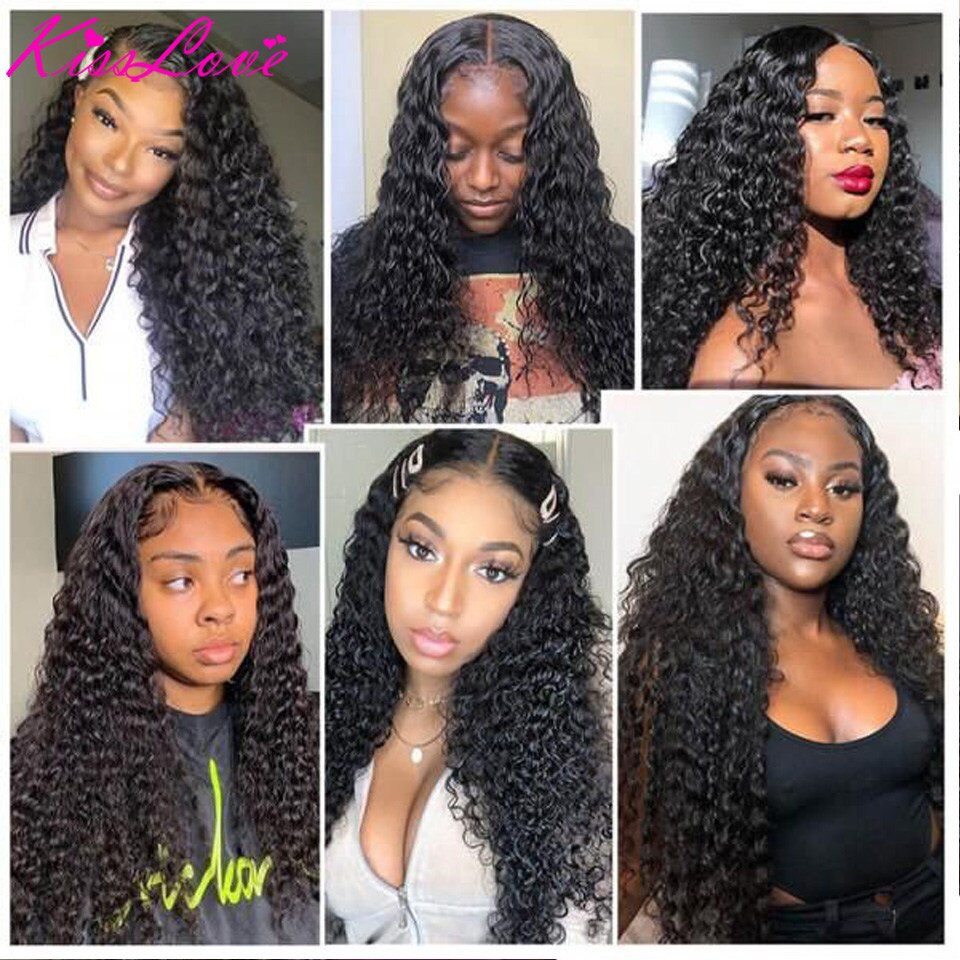 Deep Wave HD Transparent Lace Front Wig Glueless