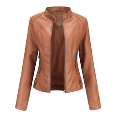 Leather Jacket Ladies Outerwear