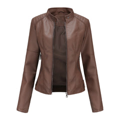 Leather Jacket Ladies Outerwear