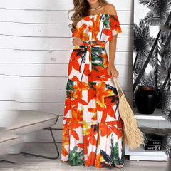 Print Long Summer Dress