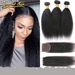 Bundles Brazilian Weave Hair Extension With Closure