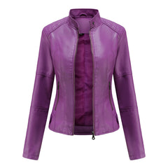 Leather Jacket Ladies Outerwear