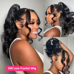Body Wave 360 Lace Frontal Wig Ponytail