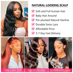 Body Wave 360 Lace Frontal Wig Ponytail