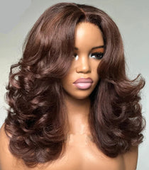 Wear Go Wig Layered Pre Cut 4x4 Lace Closure Glueless Wig